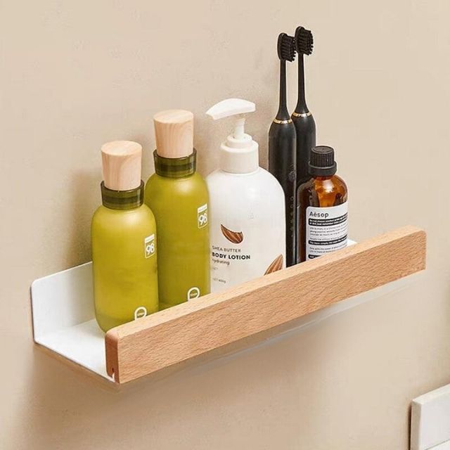 No Drill Storage Rack | Raised Front Lip, Slim Brackets