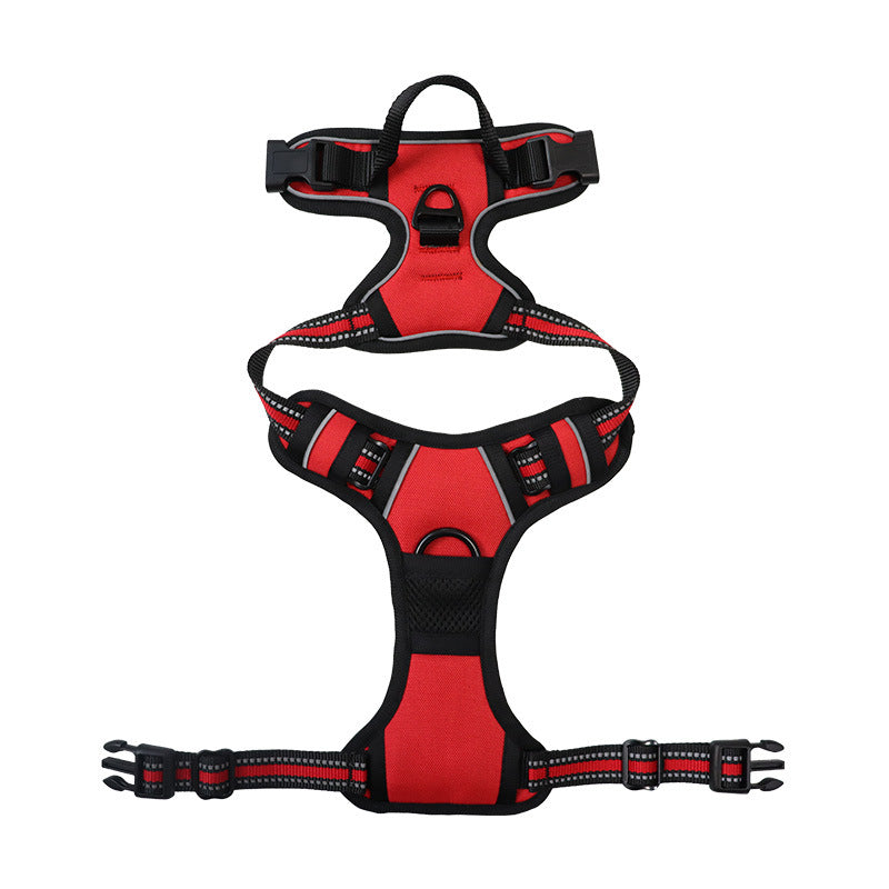 No-Pull Dog Harness Reflective Adjustable Breathable with Metal D-Rings