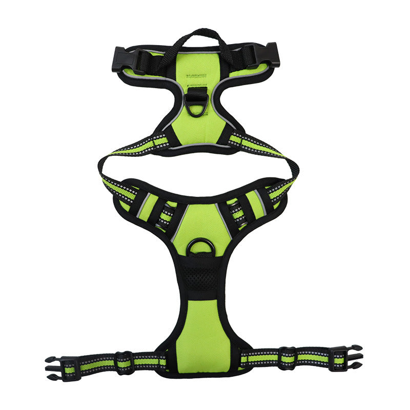 No-Pull Dog Harness Reflective Adjustable Breathable with Metal D-Rings