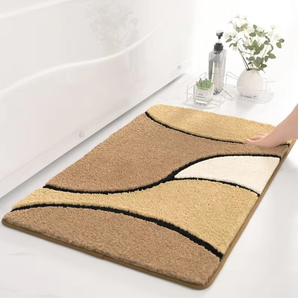 Non-Slip Bath Mat - Absorbent Microfiber Design