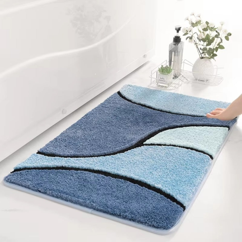 Non-Slip Bath Mat - Absorbent Microfiber Design