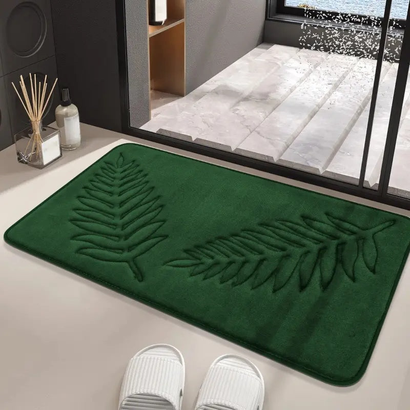 Non-Slip Bath Mat Set - Memory Foam & Velvet Surface