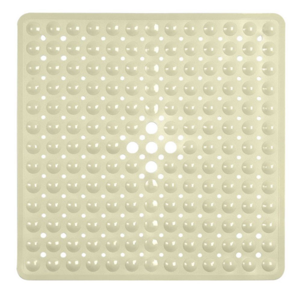 Non Slip Bath Mat Square | Suction Base, Drain Holes
