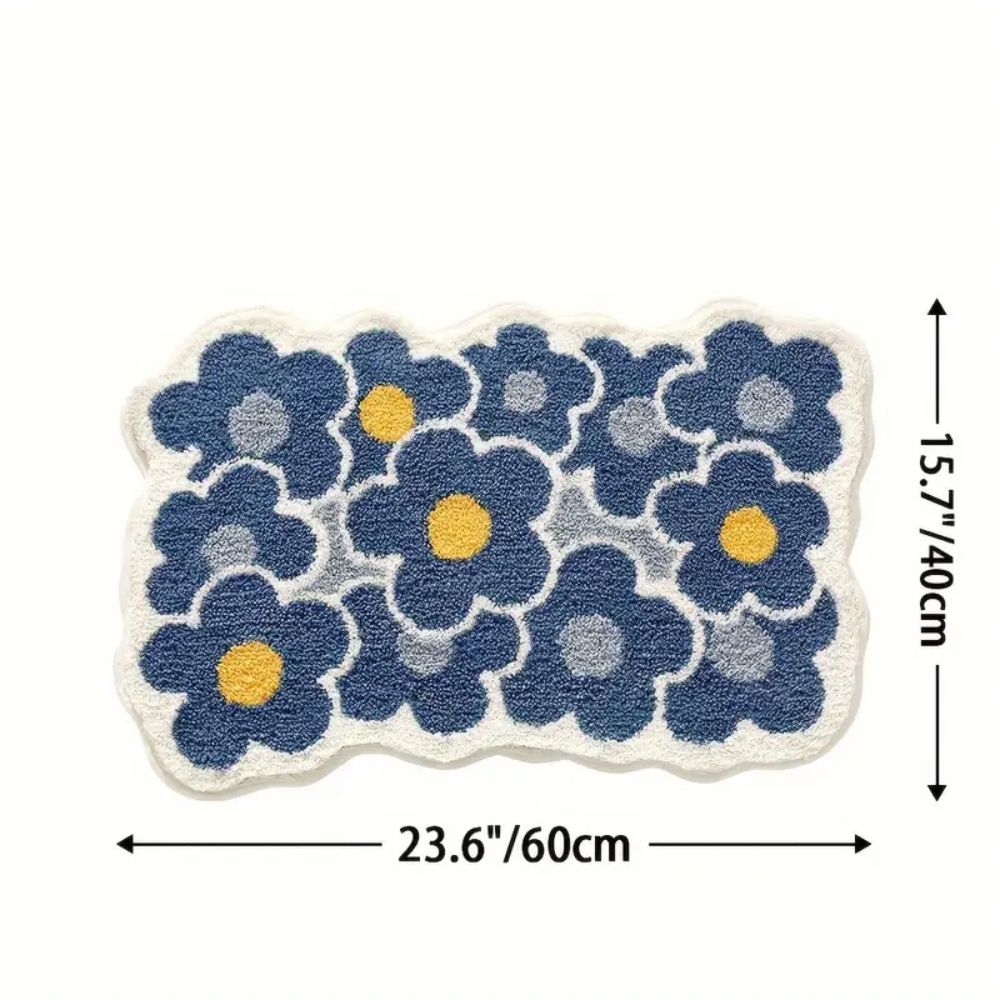 Non Slip Bath Mat - Ultra-Soft Microfiber, Quick Drying