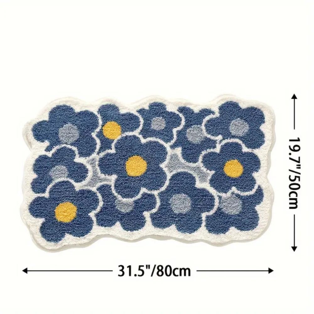 Non Slip Bath Mat - Ultra-Soft Microfiber, Quick Drying