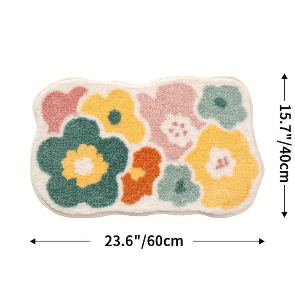 Non Slip Bath Mat - Ultra-Soft Microfiber, Quick Drying