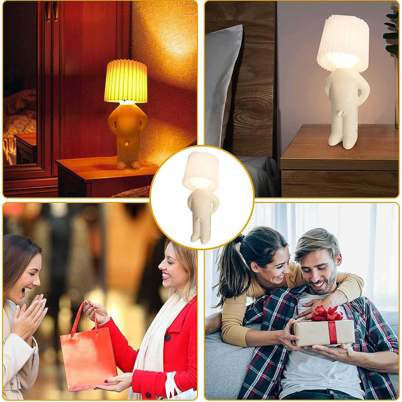 Novelty Figure LED Night Light Lamp | Plastic Frame with Plug-In Base | Soft Ambient Glow for Decor and Reading