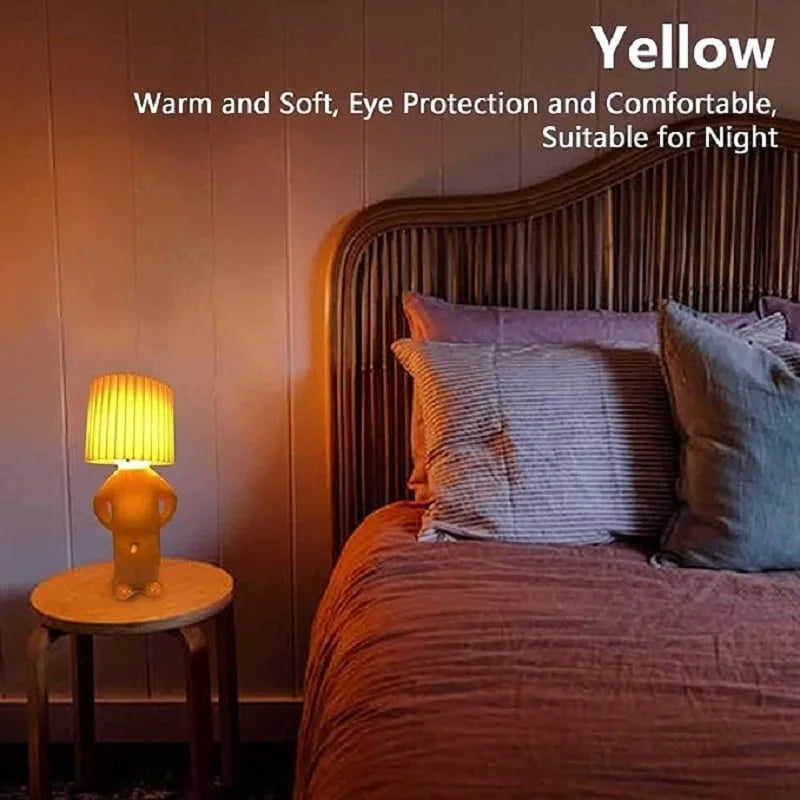 Novelty Figure LED Night Light Lamp | Plastic Frame with Plug-In Base | Soft Ambient Glow for Decor and Reading