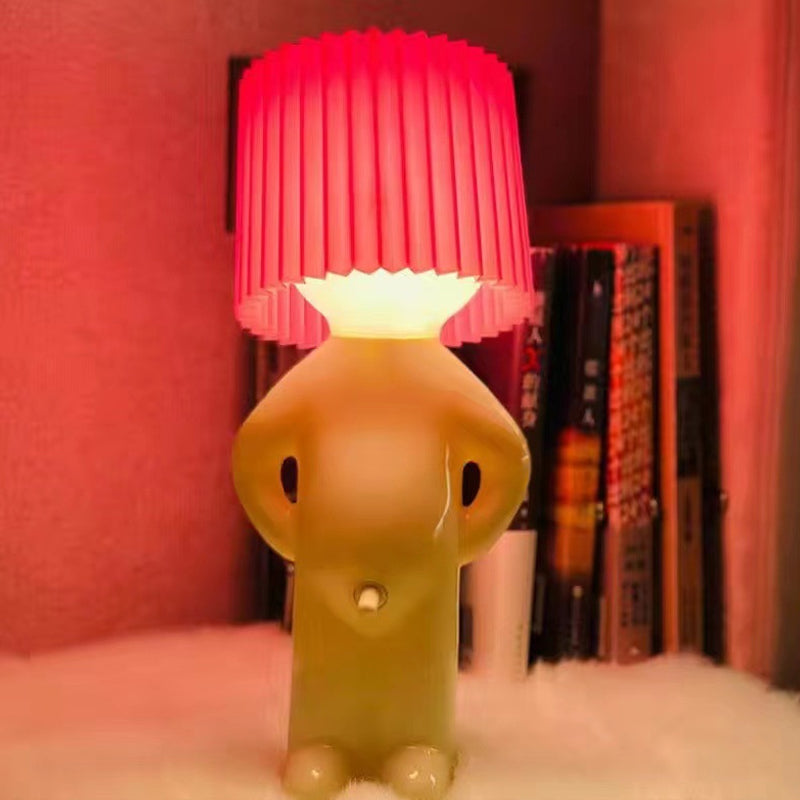 Novelty Figure LED Night Light Lamp | Plastic Frame with Plug-In Base | Soft Ambient Glow for Decor and Reading