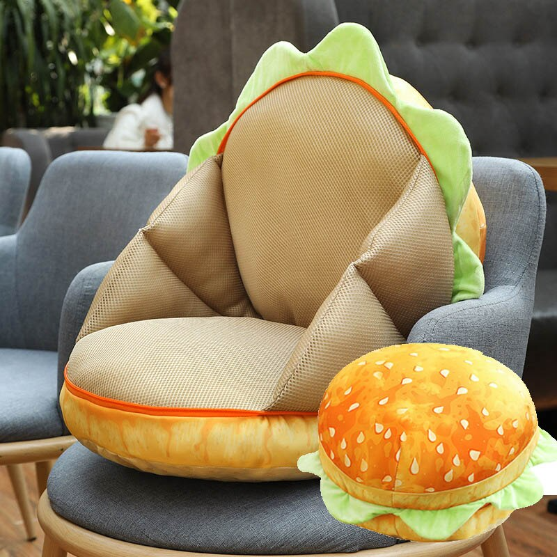 Novelty Seat Cushion 2-in-1 Round Soft Indoor Outdoor with Plump Support