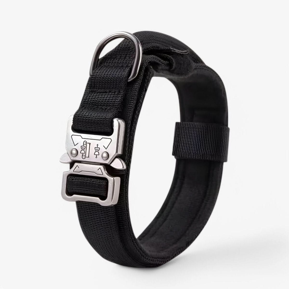 Nylon Dog Collar | Adjustable Tactical Collar with Patch Panel