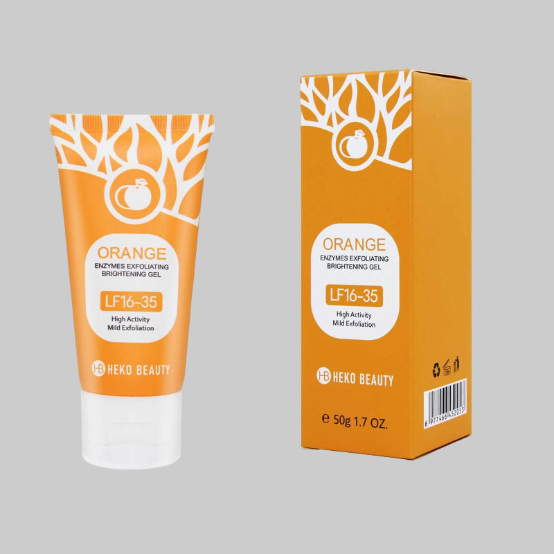 Orange Enzyme Exfoliating Gel, Botanical Hydrating Formula | For Sensitive, Normal and Combination Skin | Gentle Daily Glow