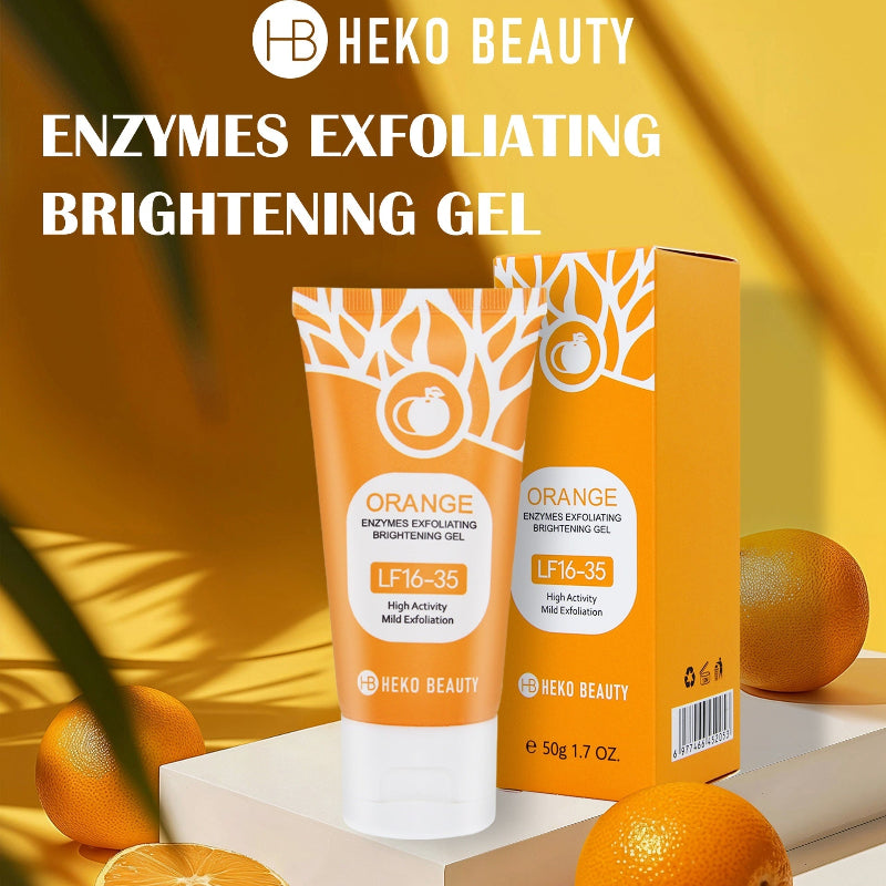Orange Enzyme Exfoliating Gel, Botanical Hydrating Formula | For Sensitive, Normal and Combination Skin | Gentle Daily Glow