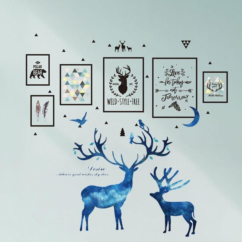 Peel-and-Stick Wall Sticker Waterproof PVC Removable with Residue-Free Removal