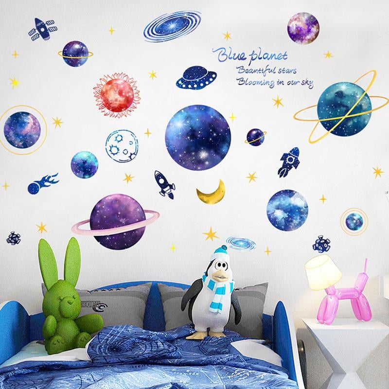 Peel-and-Stick Wall Sticker Waterproof PVC Removable with Residue-Free Removal
