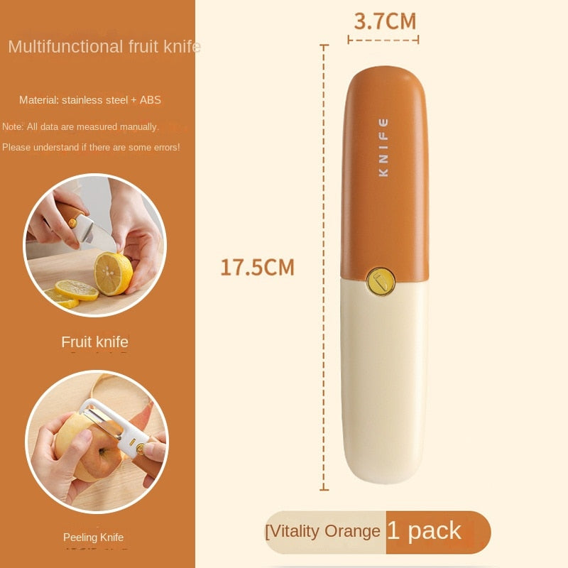 Peeler Knife 2-in-1 Stainless Steel Vegetable with Ergonomic Handle