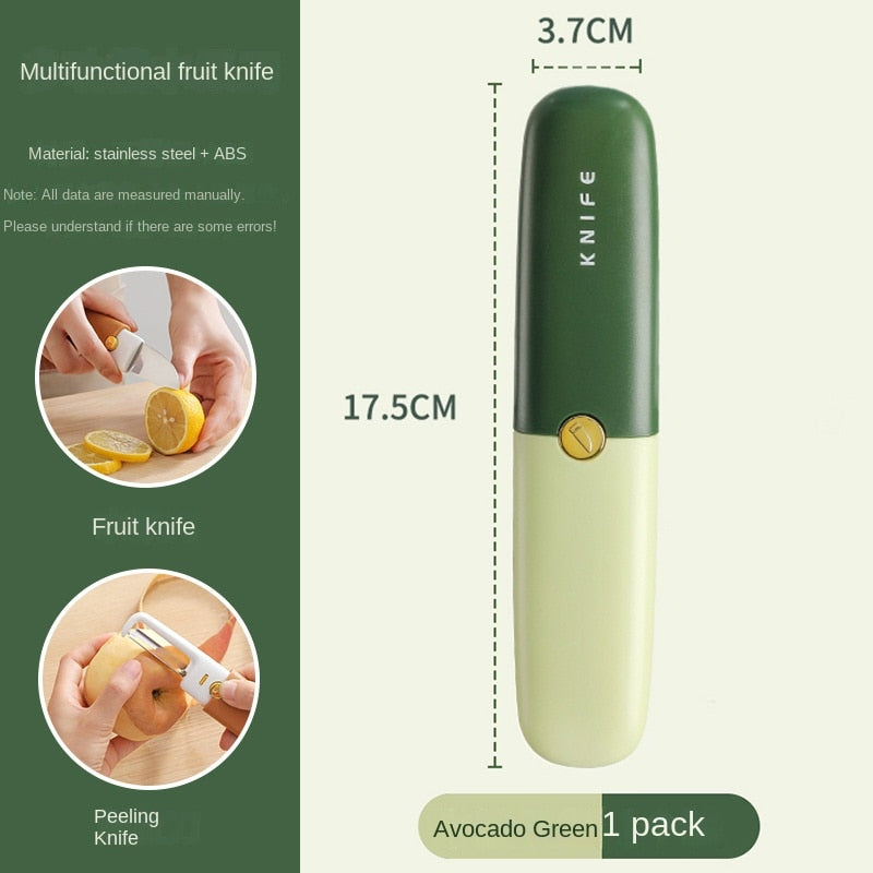 Peeler Knife 2-in-1 Stainless Steel Vegetable with Ergonomic Handle