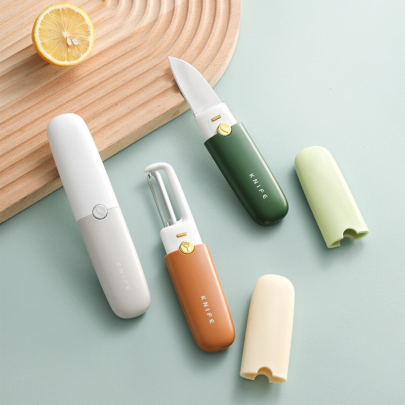 Peeler Knife 2-in-1 Stainless Steel Vegetable with Ergonomic Handle