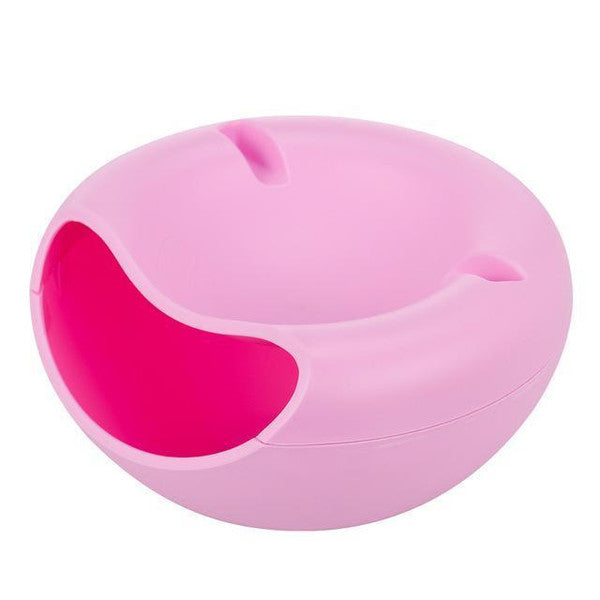 Pistachio Nut Bowl with Shell Storage | Dual Compartment Snack Organiser | Built-In Phone Stand, Decorative Bowl