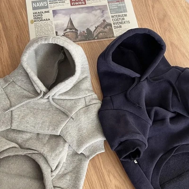 Plush Dog Hoodie | Soft Fleece Lining for Small Breeds | Warm Cosy Fit for Autumn, Winter and Early Spring Walks