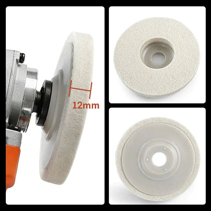 Polishing Pad | Wool Felt Buffing Wheel Discs for Angle Grinder