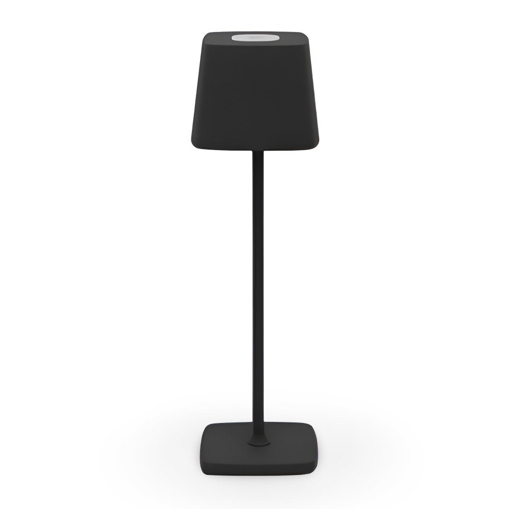 Portable LED Table Lamp Aluminium Alloy 10.5 x 37 cm | Black, White or Brown | Cordless Touch Dimming, 12-Hour Battery