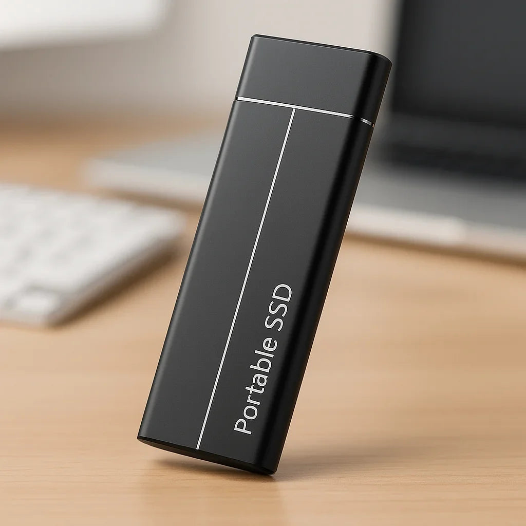 Portable SSD External Drive | USB 3.2, Up to 550 MB/s Transfer Speed | Up to 30TB Capacity, Shock-Resistant Aluminium Casing