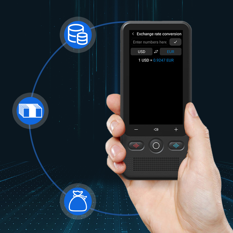 Portable Translator Device | Real-Time Voice & Photo Translation in 138 Languages | Touchscreen, Camera & Long Battery Life