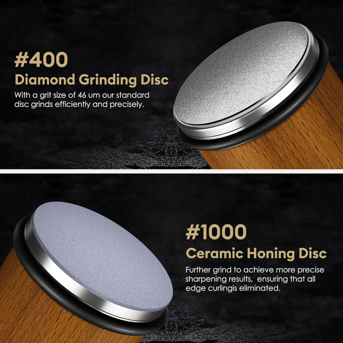 Professional Knife Sharpener | Rolling Sharpener with Magnetic Angle Block