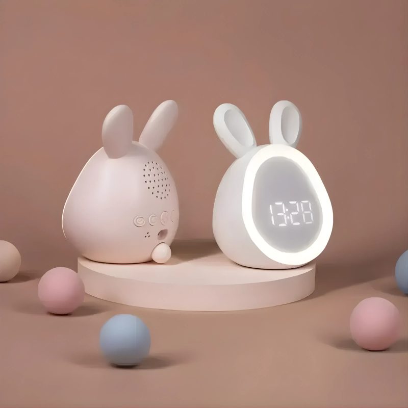 Rabbit Digital Alarm Clock | Glowing Face, USB Charging