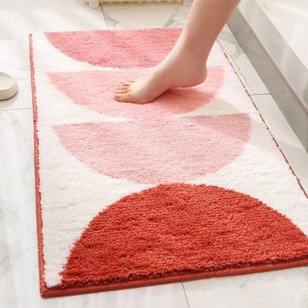 Rainbow Comfort - Microfiber Bath Mat - Non-Slip Backing, 50x80 cm