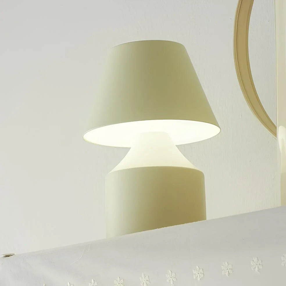 Rechargeable Table Lamp | Cordless Touch Control, Stepless Dimming | Iron & Acrylic, 16 x 11 cm, 10-Hour Battery