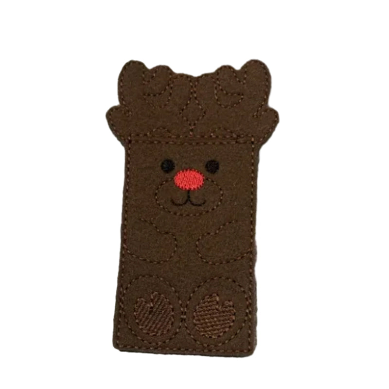 Reindeer Money Holder Sleeve | Felt Gift Card & Cash Pocket Decoration | Handmade Christmas Table Place Setting