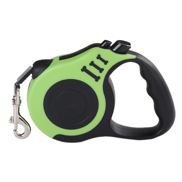 Retractable Dog Leash | One-Button Retract with Tangle-Free Safety Grip | Up to 5m Length for Walking & Training