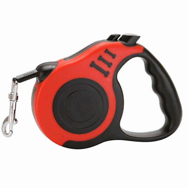 Retractable Dog Leash | One-Button Retract with Tangle-Free Safety Grip | Up to 5m Length for Walking & Training