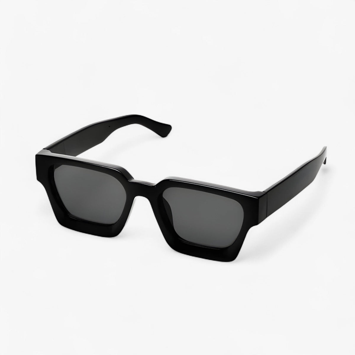 Riley | Square Black Sunglasses with UV400 Protection - Unisex Design