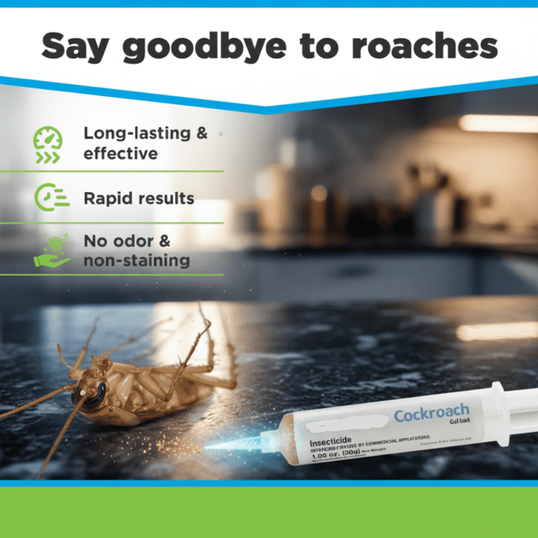 Roach Gel Bait Indoor Outdoor Syringe Applicator with Indoxacarb Formula