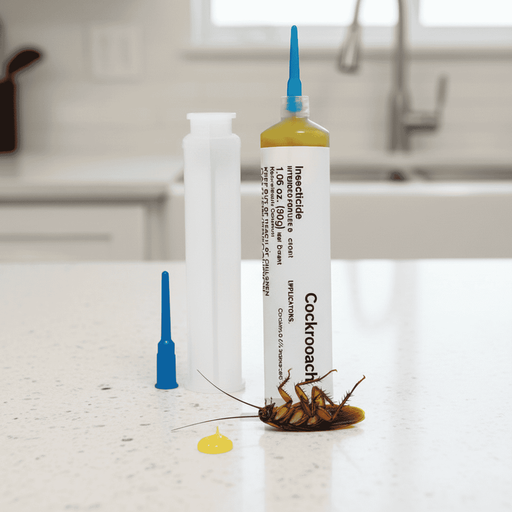 Roach Gel Bait Indoor Outdoor Syringe Applicator with Indoxacarb Formula