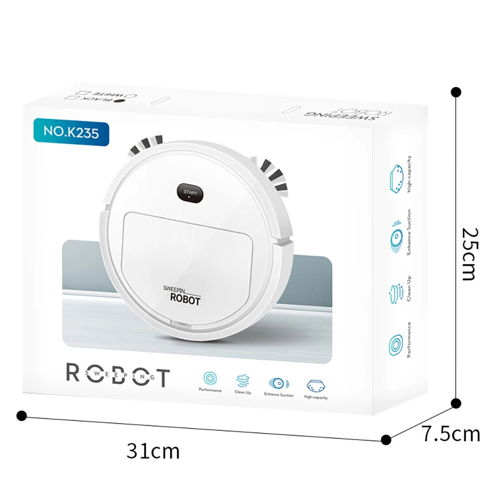 Robot Vacuum Cleaner | Slim Round Body, One-Button Start