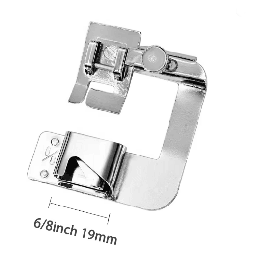 Rolled Hem Presser Foot Set 9-25 mm | 4 Snap-On Sizes for Domestic Sewing Machines | Neat Narrow Hems Without Bulk