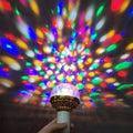 Rotating LED Disco Light Bulb Party Decoration | 6 RGB LED Beads, E26/E27 Base, 180° Beam | Multicolour Rotating Strobe Effect