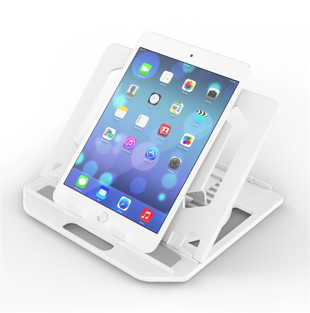 Rotating Laptop Stand Adjustable Foldable Portable with Phone Holder