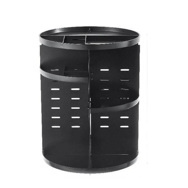 Rotating Makeup Organizer 360-Degree Vanity with Vertical Storage