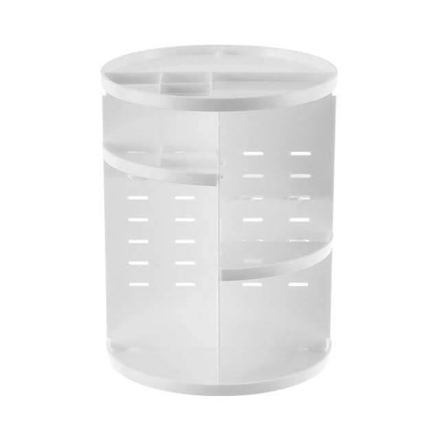 Rotating Makeup Organizer 360-Degree Vanity with Vertical Storage