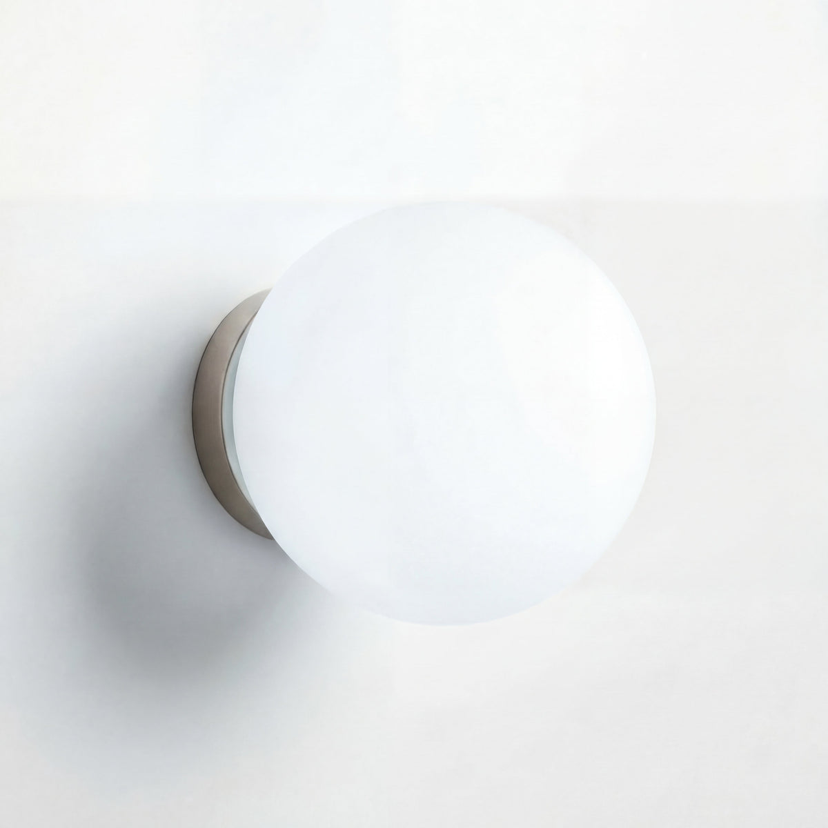 Round Frosted Glass Wall Light | Integrated LED, 3 Colour Temperatures | Even Glow for Hallway, Bedroom & Bathroom