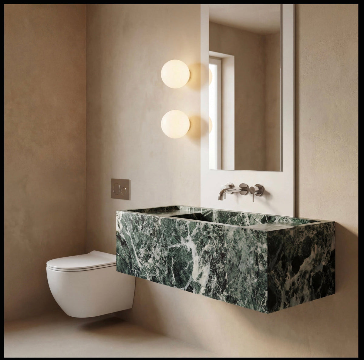 Round Frosted Glass Wall Light | Integrated LED, 3 Colour Temperatures | Even Glow for Hallway, Bedroom & Bathroom