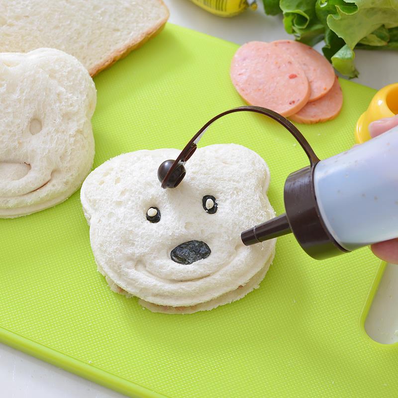 Sandwich Shape Cutters Food-Safe Plastic | 6 Fun Shapes Including Bear, Car and Rabbit | Extra Deep Edges Keep Fillings Hidden