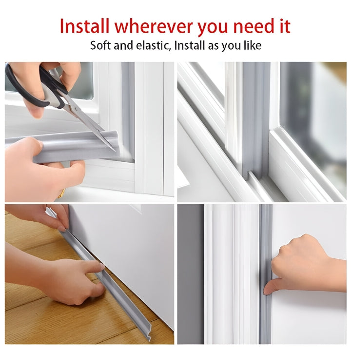 Self-Adhesive Draught Excluder Tape Foam | Seals Doors and Windows | Reduces Heating Costs and Blocks Cold Air