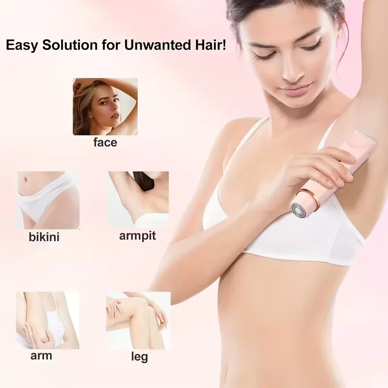 Shaver | Women's 2-in-1 Cordless Trimmer and Rotary Foil Head Set