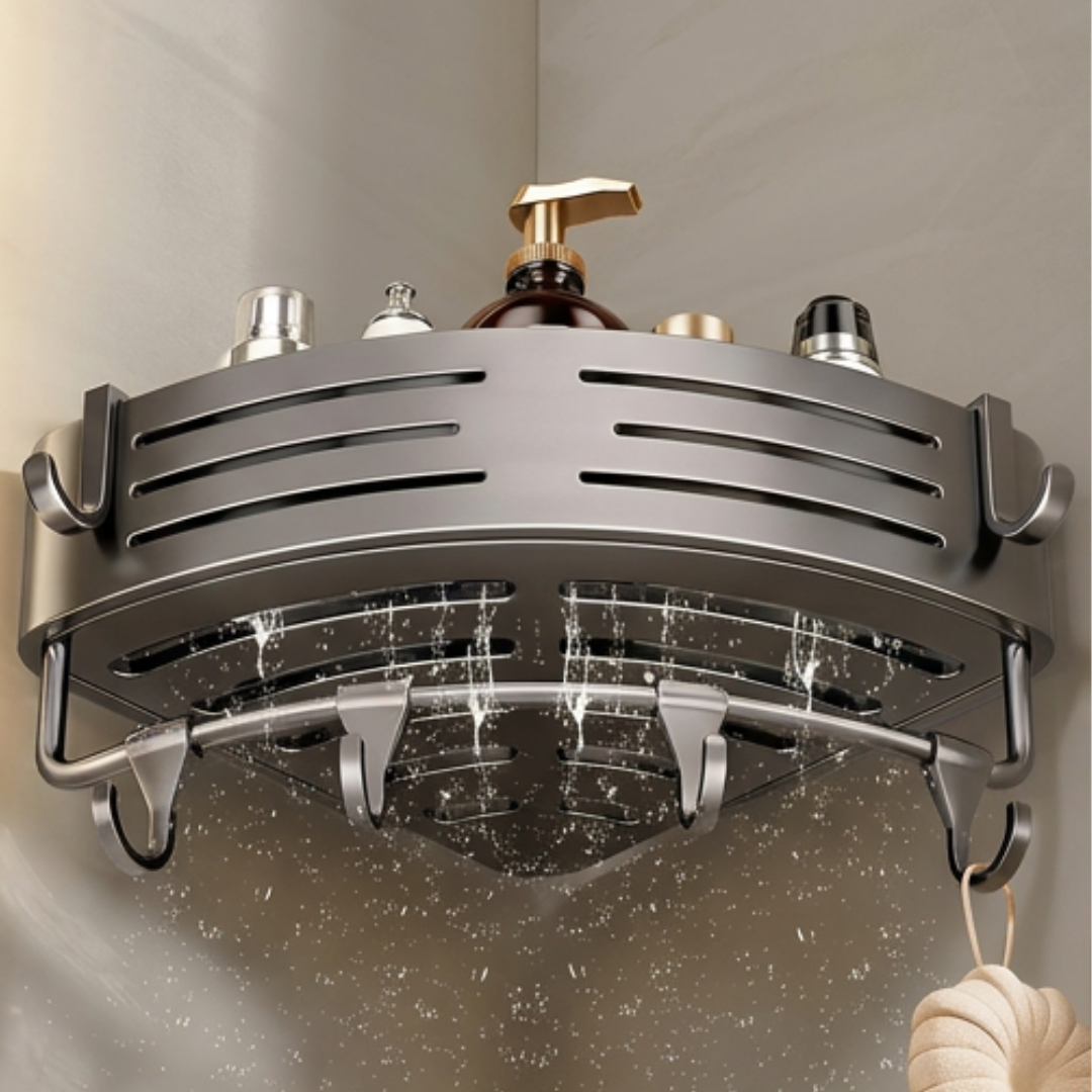 Shower Shelf 2-Piece Set | BathRack Corner Storage Organizer